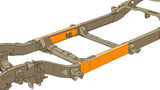 Diagram highlighting Rust Buster Center Frame Repair Kit For 1999-2006 GM Pickups RB7313