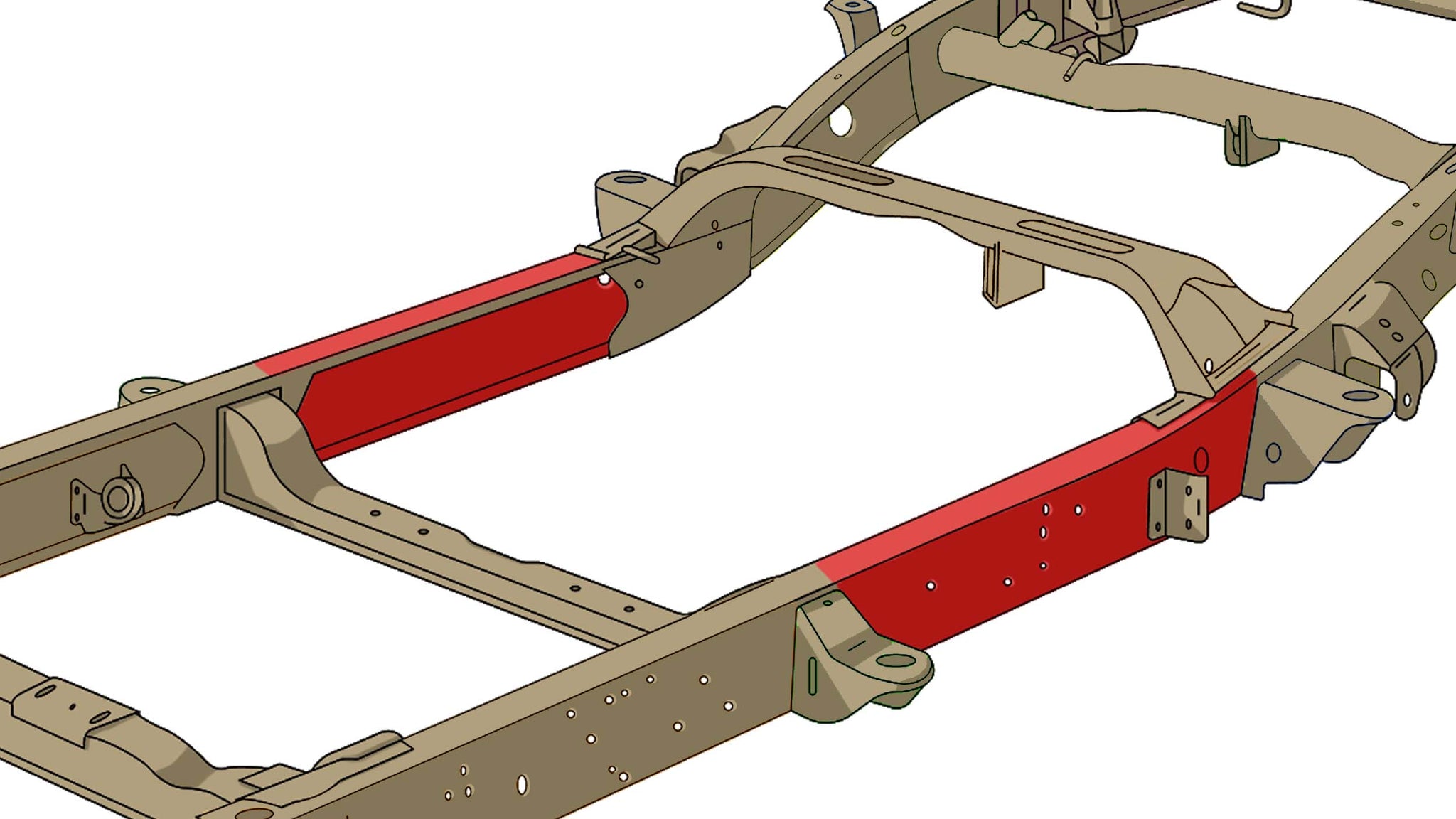 Rust Buster RB7338 vs RB7314 vs RB7318 Silverado center frame repair kit comparison diagram