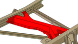 Diagram highlighting Rust Buster Spare Tire Crossmember For 1988-1998 GM C/K Trucks RB7329