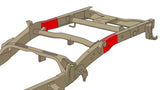 Diagram highlighting Rust Buster Over Axle Frame Repair Kit For 2007-2013 GM Pickups RB7335