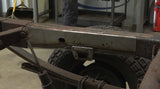 Rust Buster Over Axle Frame Repair Kit For 2007-2013 GM Pickups RB7335 installed to the frame rail, as seen from the right side of the vehicle