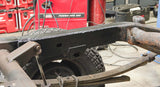 Reverse angle of Rust Buster Over Axle Frame Repair Kit For 2007-2013 GM Pickups RB7335 installed to the frame rail