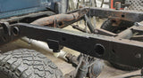 Rust Buster Over Axle Frame Repair Kit For 2007-2013 GM Pickups RB7335 installed to the frame rail, as seen from the rear left side of the vehicle