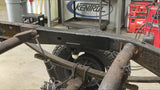 Rust Buster Over Axle Frame Repair Kit For 2007-2013 GM Pickups RB7335 installed to the frame rail, as seen from the right side of the vehicle