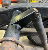Opposing side view of Rust Buster Rear Upper Shock Mount For 2007-2013 GM Pickups RB7343 installed to the frame