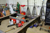 Installed wide view - Rust Buster Rear Frame Crossmember For 2014-2018 GM Pickups RB7398
