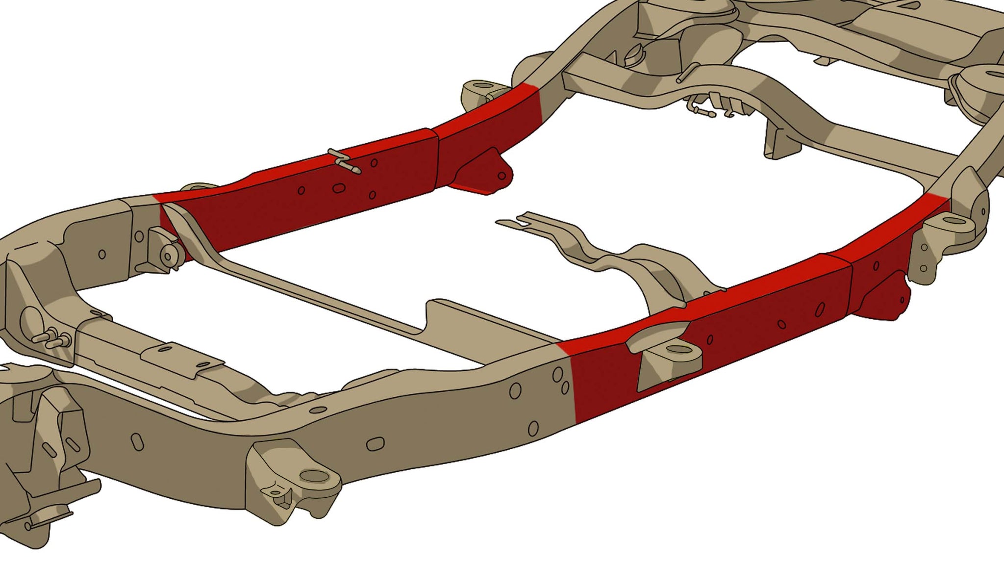 Rust Buster Center Frame Repair Kit for 2000-2020 GM SUVs RB7401