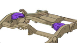 Diagram highlighting Rust Buster Rear Upper Coil Spring Bucket For 2000-2014 GM SUV's RB7404