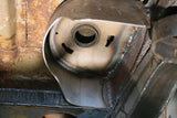 Additional view from beneath Rust Buster Rear Upper Coil Spring Bucket For 2000-2014 GM SUV's RB7404 installed to the frame