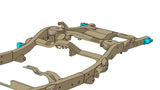 Diagram highlighting Rust Buster Rear Body Frame Mount For 2000-2014 GM SUVs RB7416