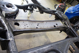 Rust Buster Track Bar Crossmember For 2007-2014 GM SUV's RB7420 installed to the frame, as seen from the rear of the vehicle