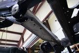 View from beneath Rust Buster Track Bar Crossmember For 2007-2014 GM SUV's RB7420 installed to the frame