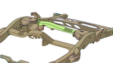 Diagram highlighting Rust Buster Track Bar Crossmember For 2007-2014 GM SUV's RB7420