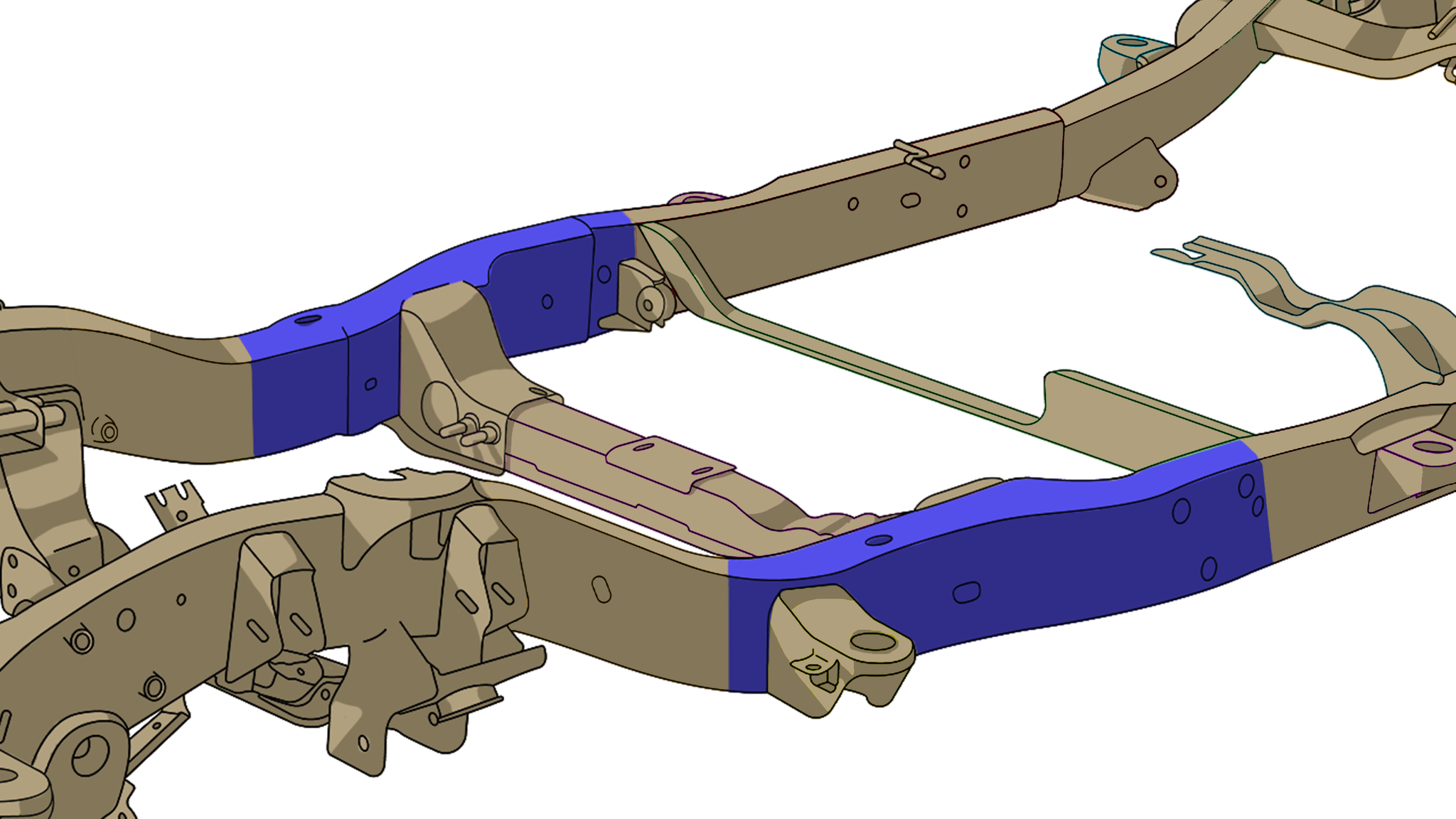 Rust Buster Front Center Frame Repair Kit For 2000-2020 GM SUV's RB742