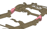 Diagram Image - Rust Buster Rear Upper Control Arm Frame Repair Kit For 2000-2020 GM SUV's RB7428