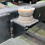 Side view of Rust Buster Center Cab Body Mount for 2004-2012 Colorado/Canyon RB7508 installed to the frame rail with attached bushing