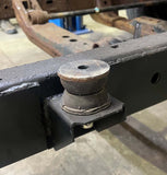 Side view of Rust Buster Center Cab Body Mount for 2004-2012 Colorado/Canyon RB7508 installed to the frame rail