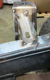 Reverse angle of Rust Buster Front Bed Mount for 2004-2012 Colorado/Canyon RB7512 installed to the frame rail, with visible support bracket