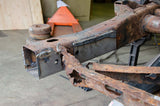 Reverse Side View Installed Shot - Rust Buster Rear Frame Repair Kit For 2002-2009 GM SUV's RB7524