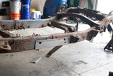 Installed Shot - Rust Buster Center Frame Repair Kit For 2002-2009 GM SUV's RB7527
