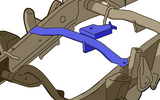 Rust Buster Forward Fuel Tank Crossmember For 2001-2010 GM HD Pickups RB7812