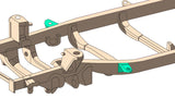Diagram highlighting Rust Buster Front Body Frame Mount Bracket For 1996-2002 Toyota 4Runner RB8400