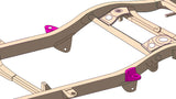 Diagram highlighting Rust Buster Frame Body Mount For 1996-2002 Toyota 4Runner RB8402