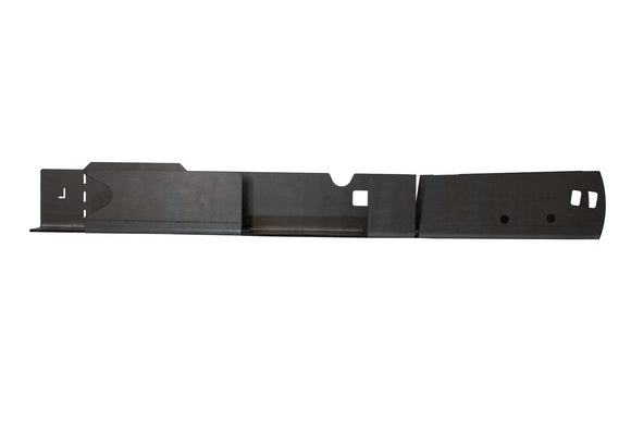 Rust Buster Rear Frame Rail Repair Kit for 1996-2002 Toyota 4Runner, CNC bent, 27 inches long, made from 11 gauge steel with grade 10 welded nuts, includes cut-outs for spare tire crossmember and additional drainage holes, coated with oil to prevent oxidation.
