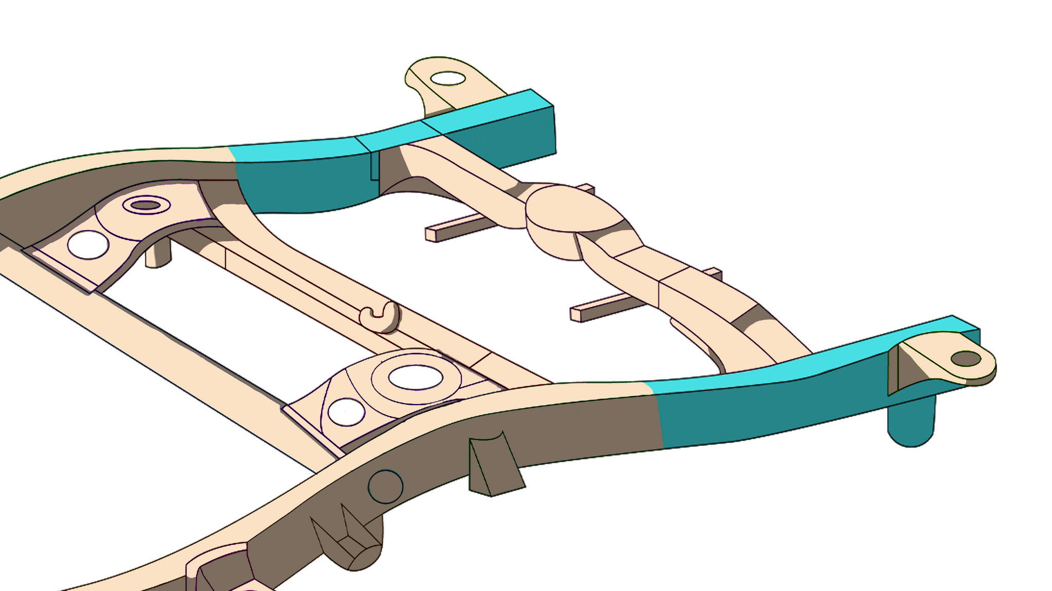 Rust Buster Rear Frame Repair Kit For 1996-2002 Toyota 4Runner RB8410