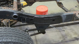 View looking down at Rust Buster Mid-Rear Frame Repair Kit For 1996-2002 Toyota 4Runner RB8412 installed to the frame rail
