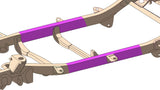 Diagram highlighting Rust Buster Center Frame Repair Kit For 1996-2002 Toyota 4Runner RB8413