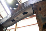 View from beneath Rust Buster Front Frame Repair Kit For 1996-2002 Toyota 4Runner RB8414 installed to the frame rail