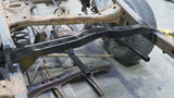 Rust Buster Spare Tire Carrier Crossmember For 1996-2002 Toyota 4Runner RB8415 installed to the frame, as seen from the rear of the vehicle