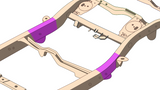 Diagram highlighting Rust Buster Mid Frame Repair Kit For 2003-2014 4Runner/FJ Cruiser RB8421