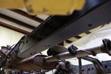 Side view from beneath Rust Buster Center Frame Repair Kit For 2003-2009 Toyota 4Runner RB8422 installed to the frame rail