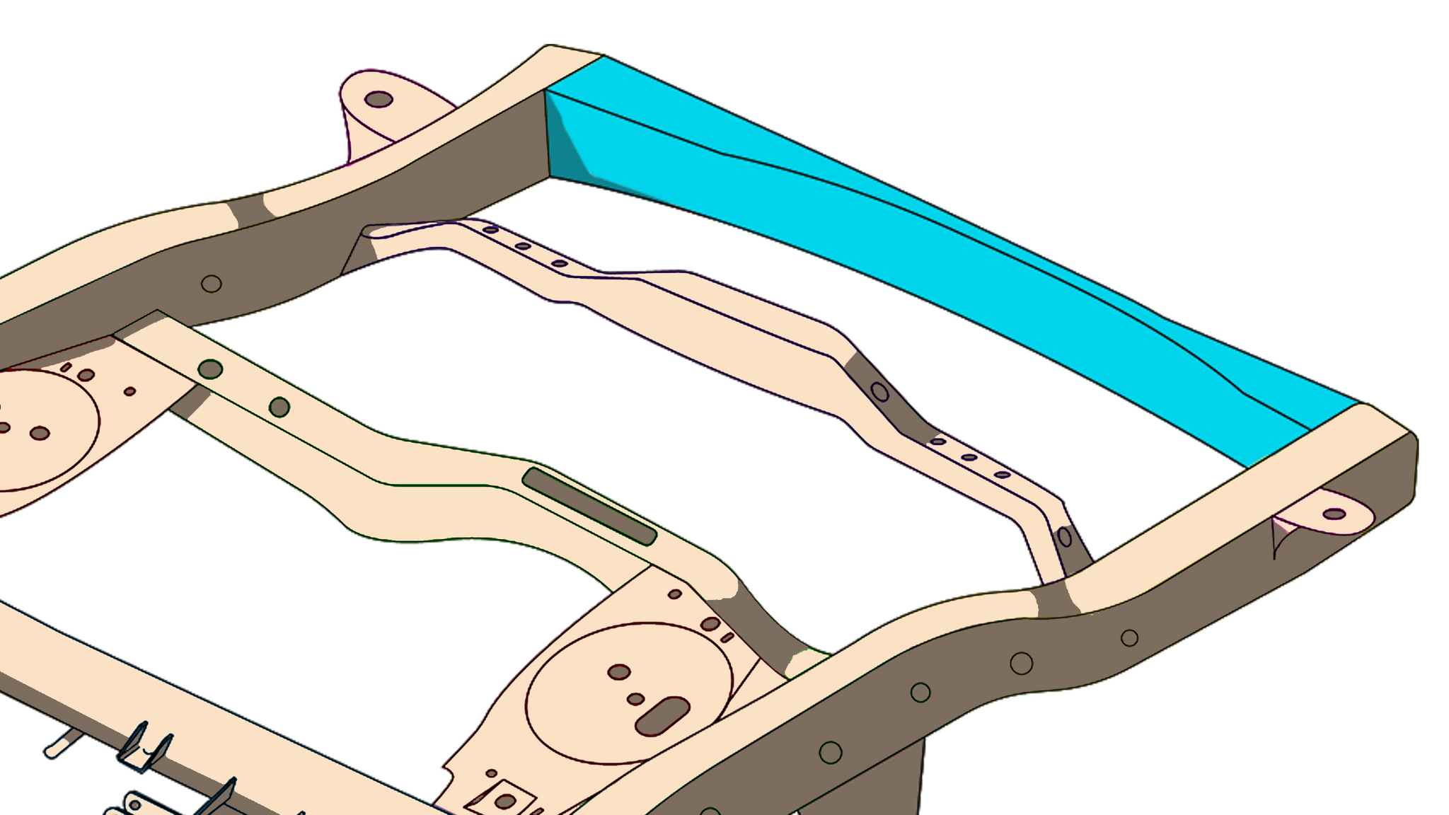 Rust Buster Rear Hitch Crossmember For 4Runner/FJ Cruiser/GX470 RB8423