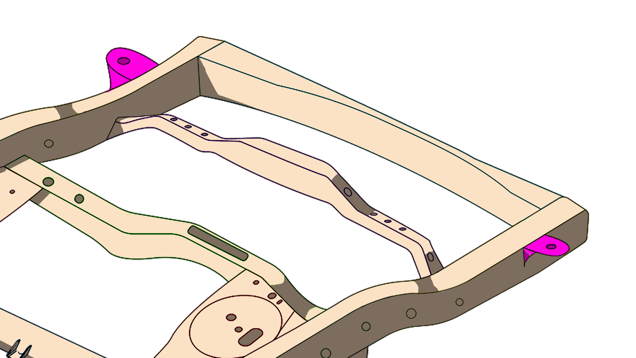 Rust Buster Rear Body Frame Mount For 4Runner/FJ Cruiser/GX470 RB8431