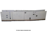 A metallic silver replacement panel or shield with pre-drilled holes and cutouts, shown against a plain white background with a text label at the bottom.