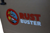 Close-up look at the logo on Rust Buster RTIC® Soft Pack Cooler RB9907