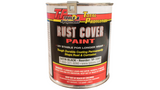 Satin Black RUST COVER PAINT by TP Tools, Quart size, with a 4-Year Shelf Life and 100 sq ft coverage. Designed for total metal protection, easily top-coatable and fully cures in 48-72 hours