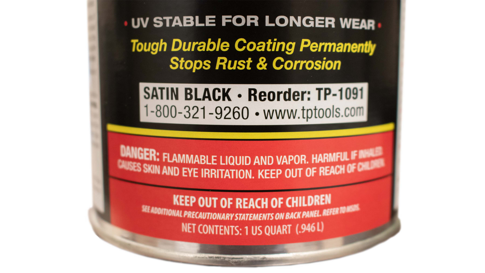 Total Protection Rust Cover Paint 1 US Quart - Satin Black RB9909 ...