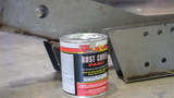 TP Tools Total Protection RUST COVER PAINT in Satin Black, Quart size. A high-solids, single-component paint designed for long-lasting rust and corrosion protection on metal surfaces, with 77% solids for superior durability and UV stability.