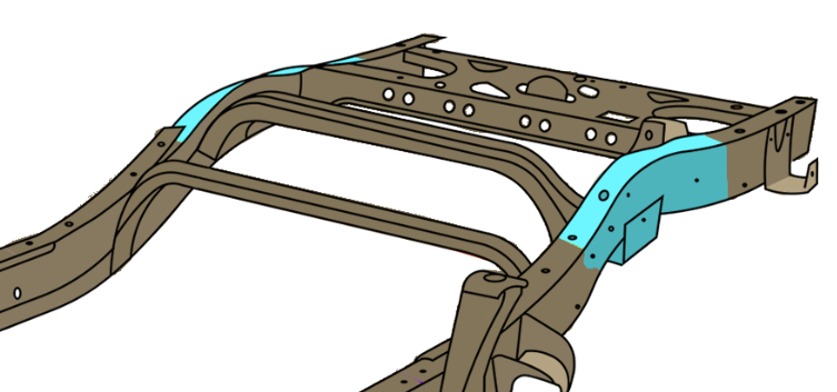 Rust Buster Over-Axle Frame Repair Kit For 1997-2004 Dodge Dakota RB77