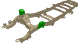 Rust Buster Left Front Coil Spring Bracket for 2005-2007 Ford F-Series Super Duty RB800002