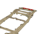 Rust Buster Rear Bumper Reinforcement For 2001-2007 Toyota Sequoia RB8440