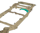 Rust Buster Rear Fuel Tank Support Crossmember For 2001-2007 Toyota Sequoia RB8445