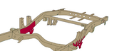 Rust Buster Mid Frame Repair Kit For 1989-1995 Toyota Pickups RB7151