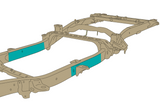 Rust Buster Mid Frame Repair Kit For 2003-2012 Dodge Ram 2500/3500 RB7905