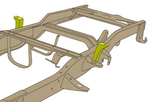 Rust Buster Front Bed Mount For 1994-2001 Dodge Ram 1500 RB7757