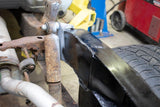 Wide angle of Rust Buster Rear Upper Shock Mount For 1995-2004 Toyota Tacoma RB7109 installed to the frame rail